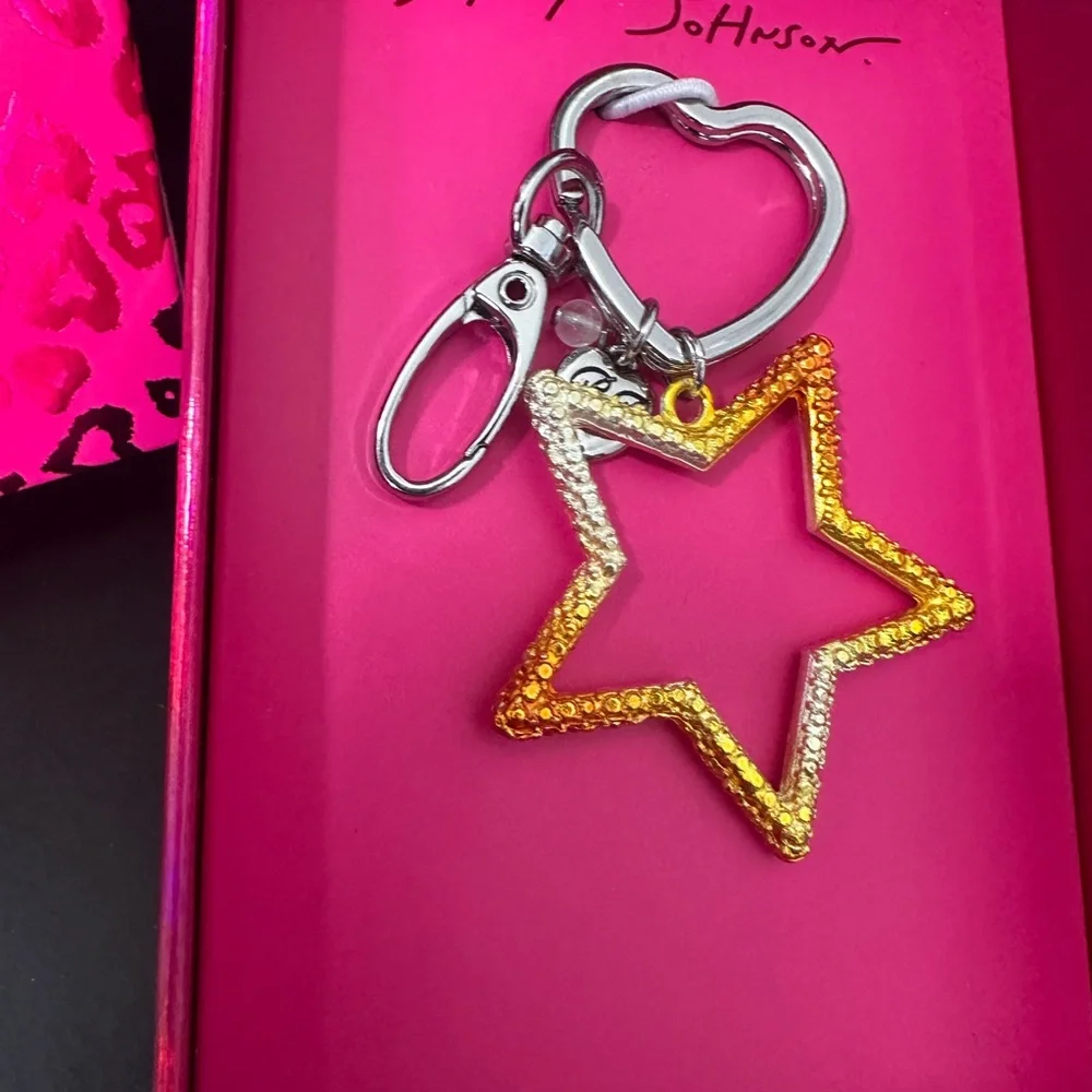 🆕Betsey Johnson Star Jewelry Charm/Keychain